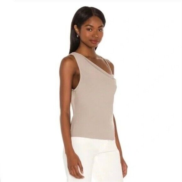 Lovers + Friends Revolve Womens Small Cindi Tank Top in Warm Grey Sleeveless New - Picture 1 of 6